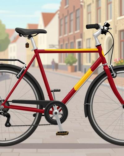 AI-generated illustration of Kampen Bike Rental and Tours