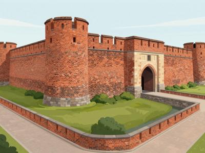 AI-generated illustration of Kampen City Walls