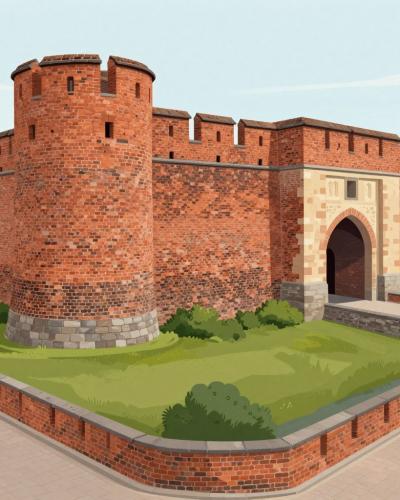 AI-generated illustration of Kampen City Walls
