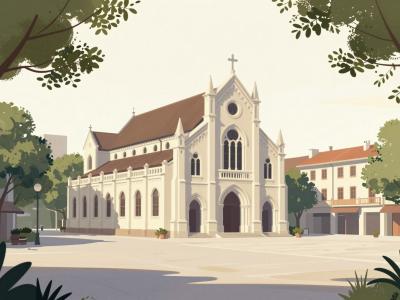 AI-generated illustration of Kerkplein (Church Square)