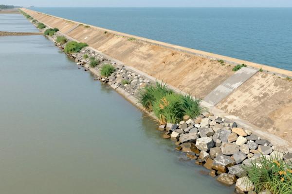 Lauwersmeer Dike and Harbor