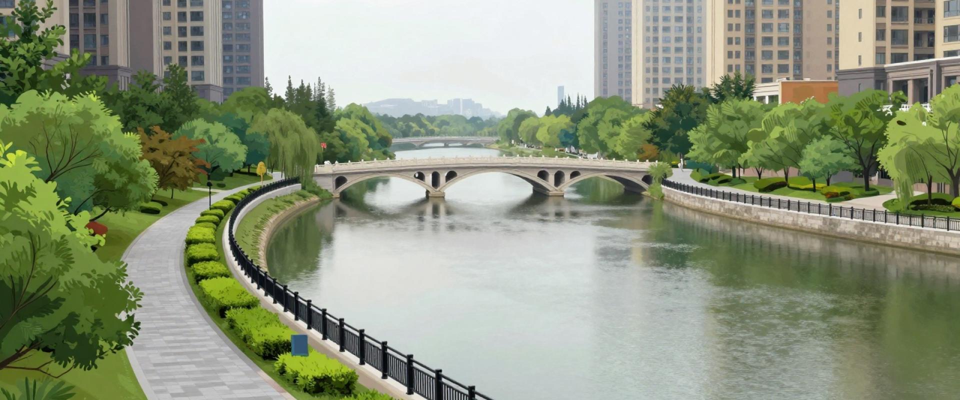 AI-generated illustration of Lek River Promenade