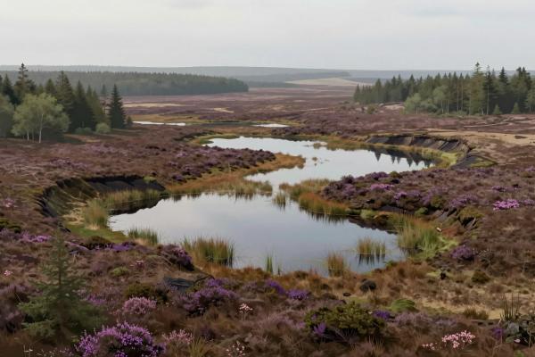 Ponds, marshlands, and heathlands