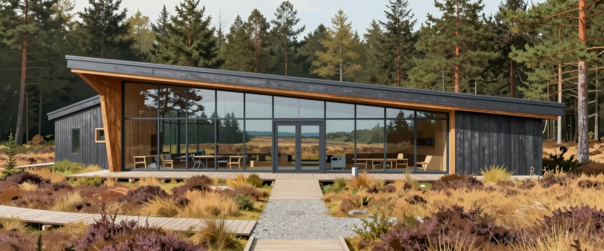 AI-generated illustration of The Boslounge Visitor Center