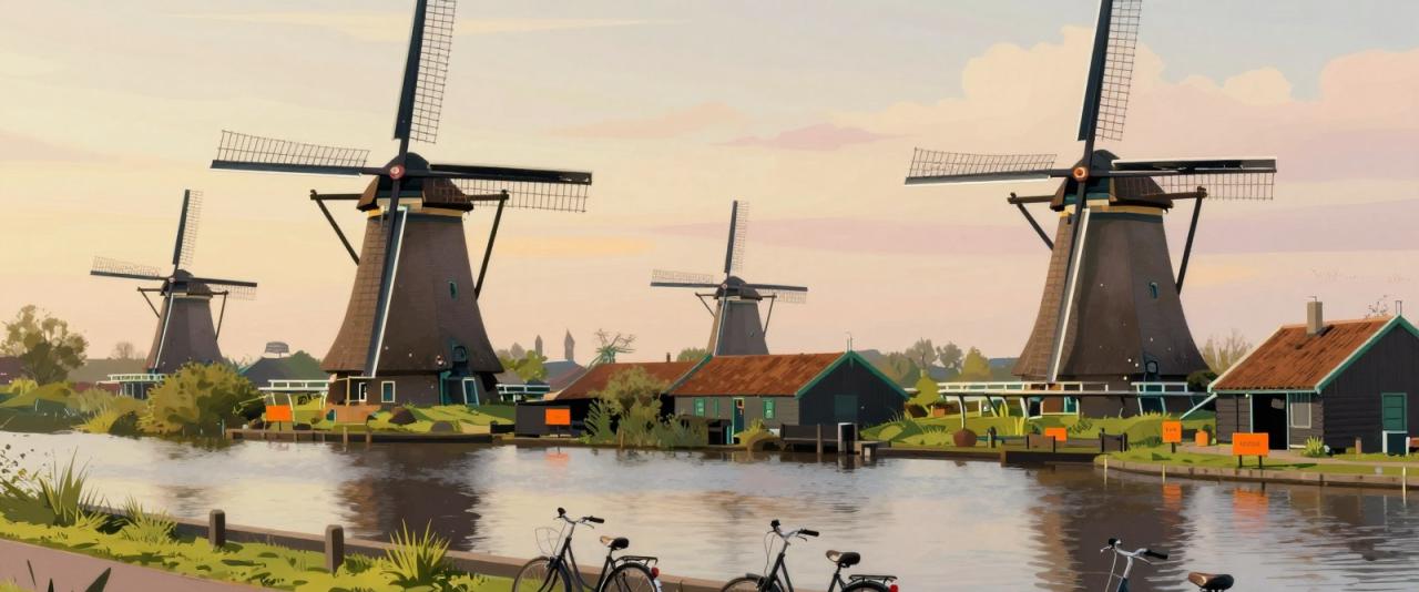 Illustrative header image for Windmill Hopping in Kinderdijk