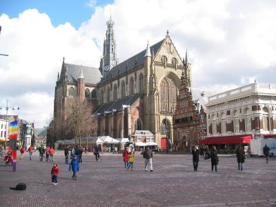 The Grote Kerk (St. Bavo) on the Grote Markt in Haarlem