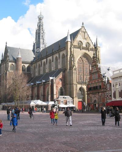 The Grote Kerk (St. Bavo) on the Grote Markt in Haarlem