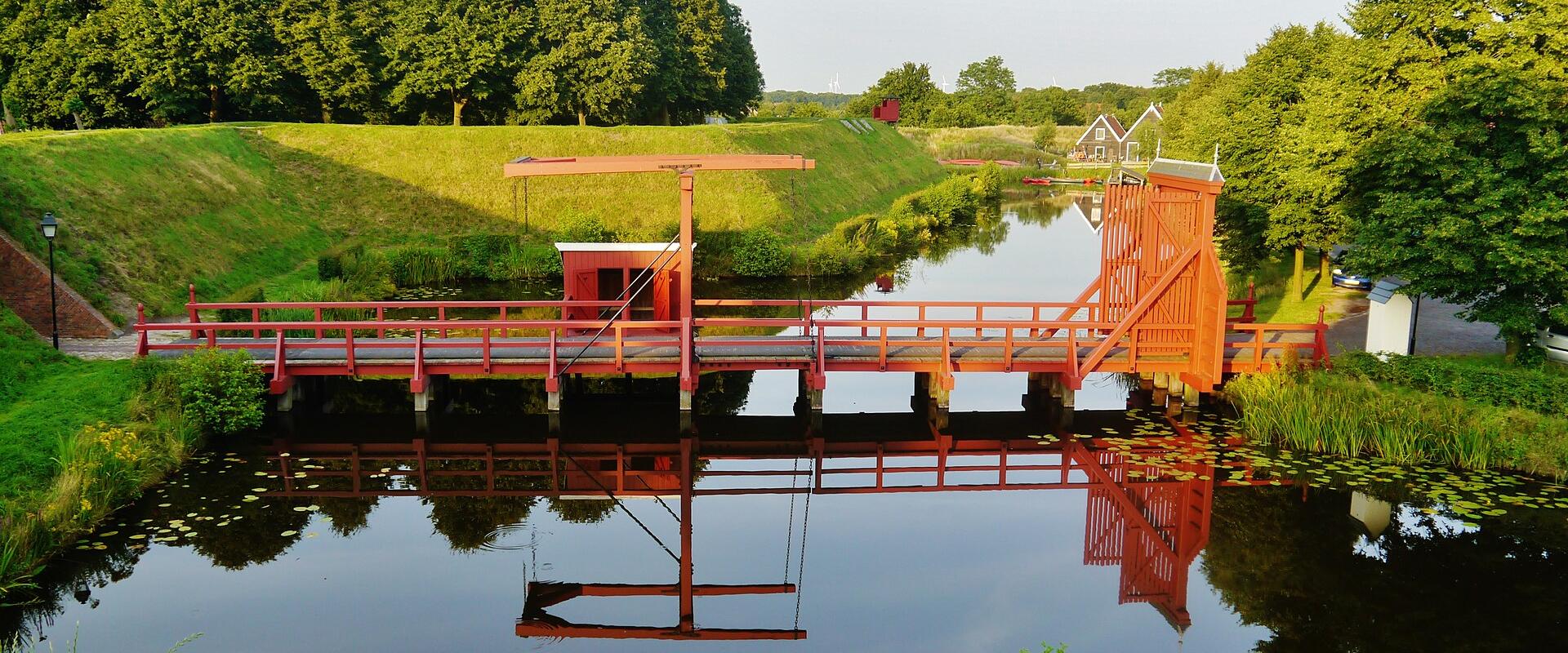 Moats and ramparts of the Bourtange star fort