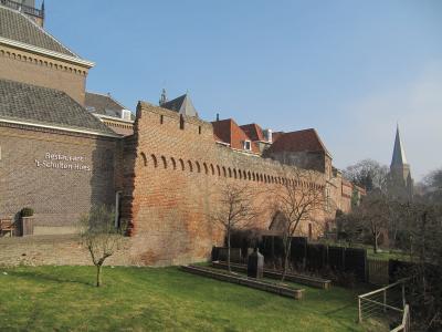 Brick medieval city walls of Zutphen