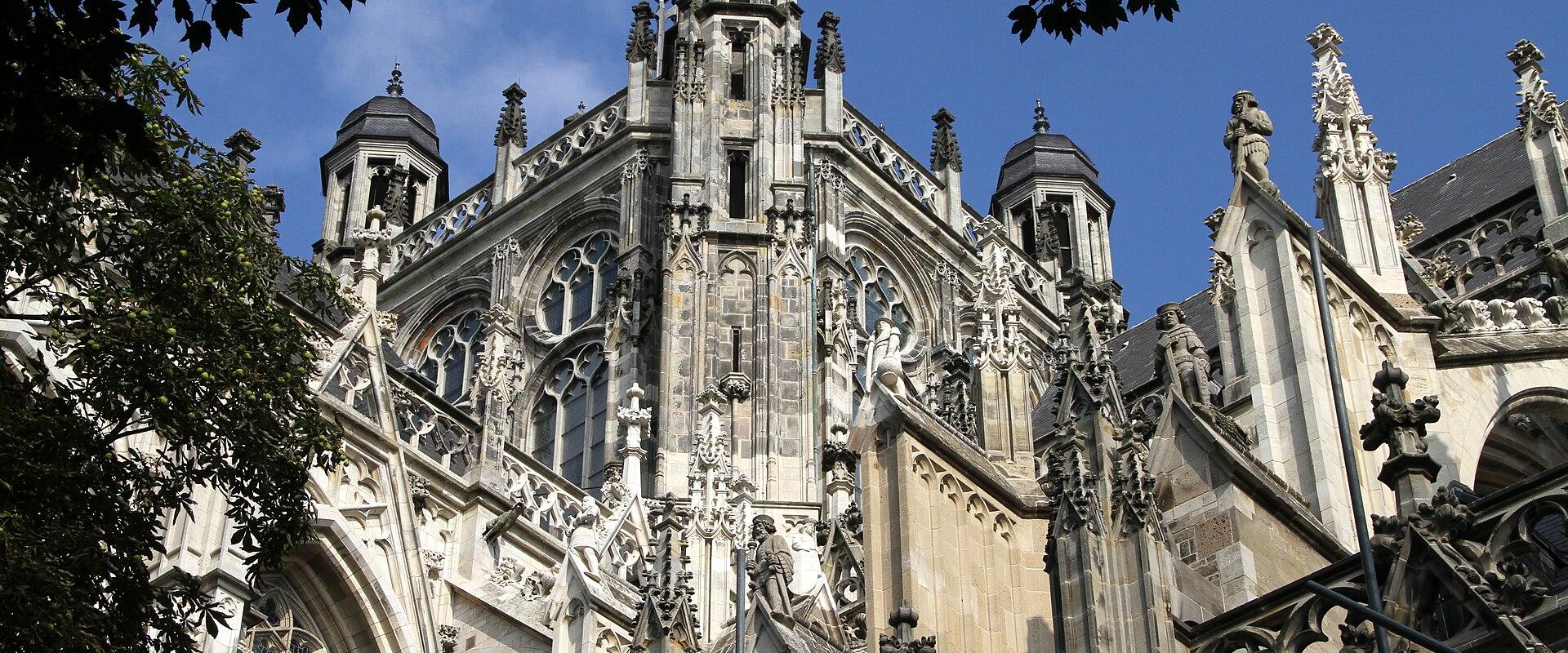 The Gothic St. John's Cathedral (Sint-Janskathedraal) in 's-Hertogenbosch