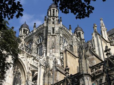 The Gothic St. John's Cathedral (Sint-Janskathedraal) in 's-Hertogenbosch
