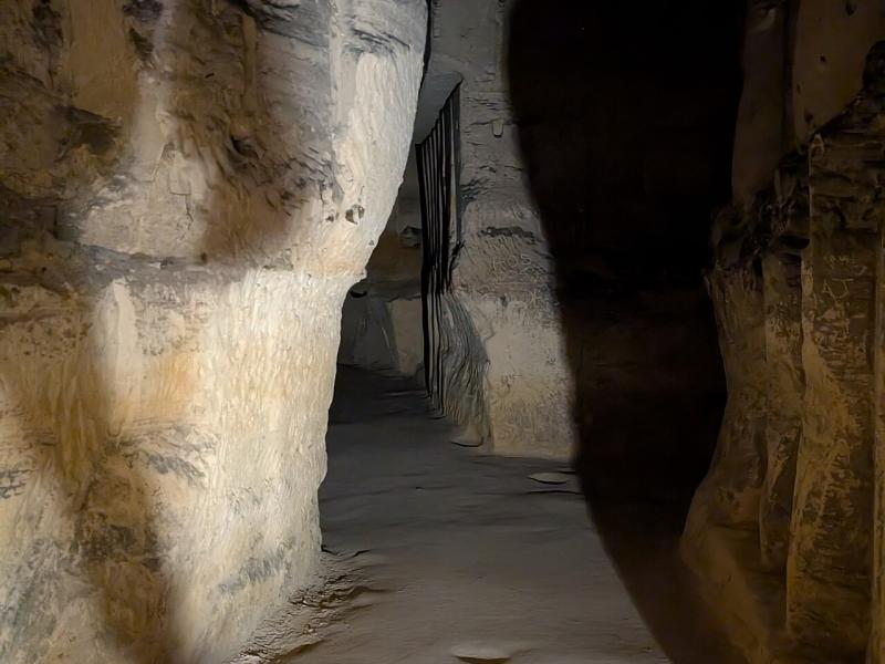 A passage in the marl tunnels of Sint-Pietersberg, Maastricht