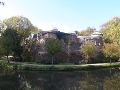 Sonnenborgh bastion and observatory beside Utrecht's canal