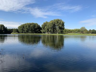 The swimming lake in the Lingebos woods near Vuren