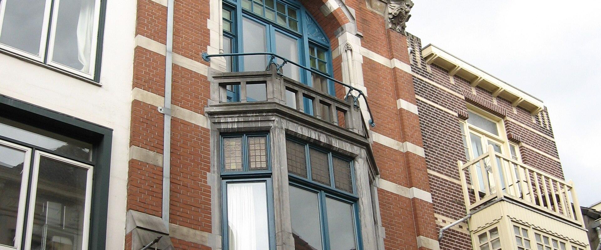 Historic facades on Lange Hezelstraat, Nijmegen