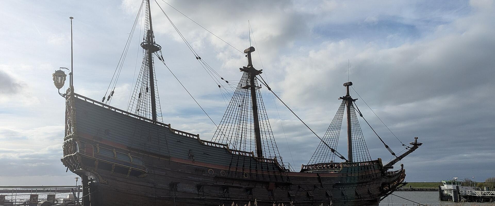 The replica East Indiaman Batavia at Batavialand, Lelystad