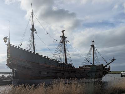 The replica East Indiaman Batavia at Batavialand, Lelystad
