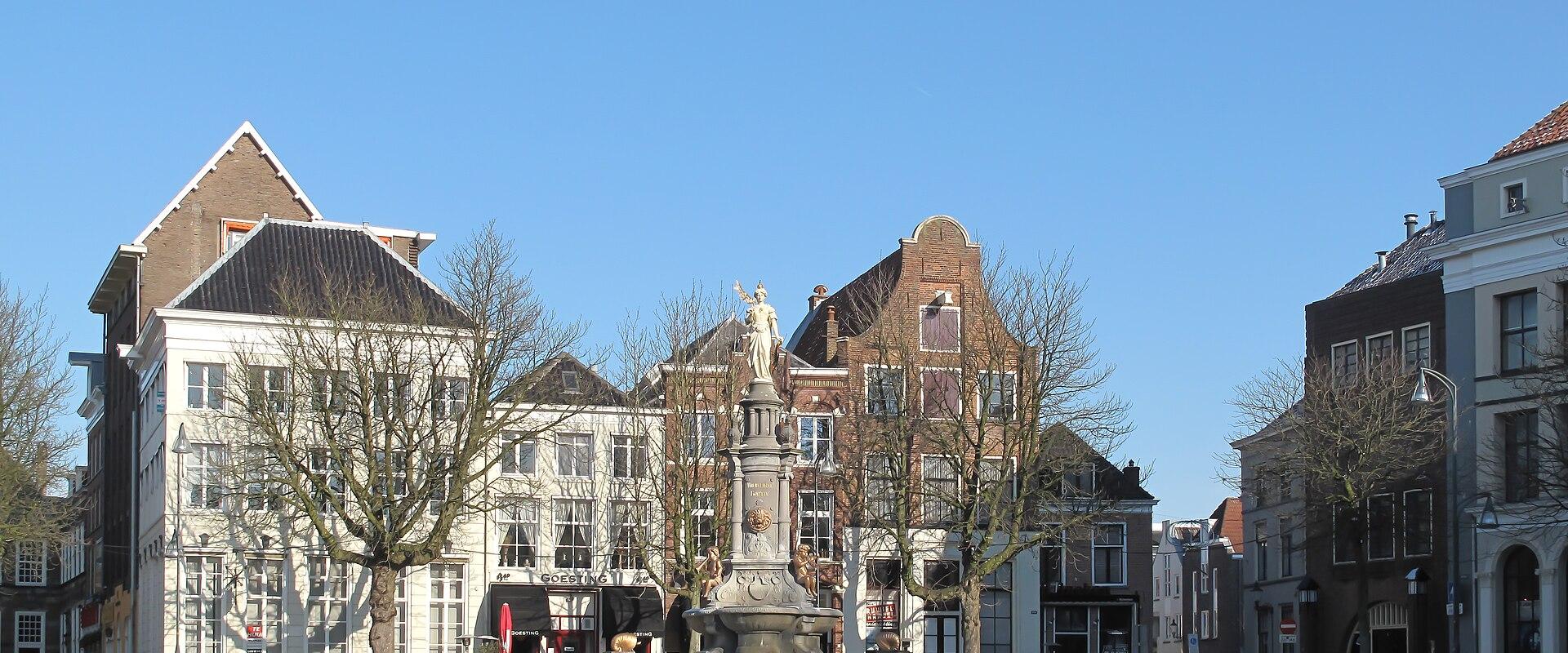 The Brink square in Deventer with the medieval Waag