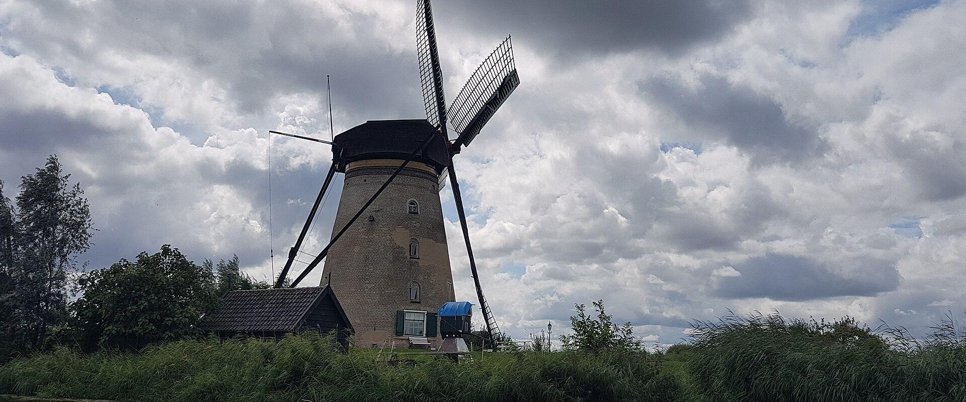 Historic windmill at Kinderdijk