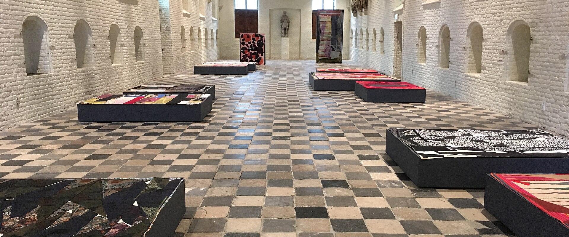 The vaulted Vleeshal art space in Middelburg