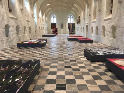 The vaulted Vleeshal art space in Middelburg