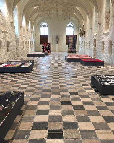 The vaulted Vleeshal art space in Middelburg