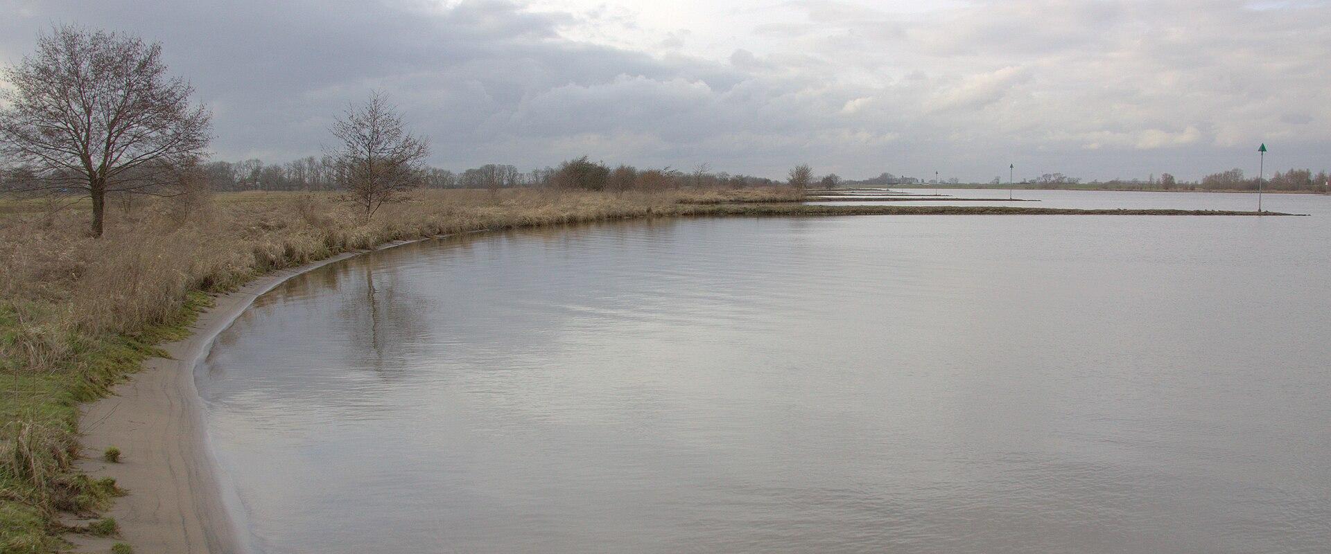 Lek river floodplain in the Baarsemwaard near Culemborg