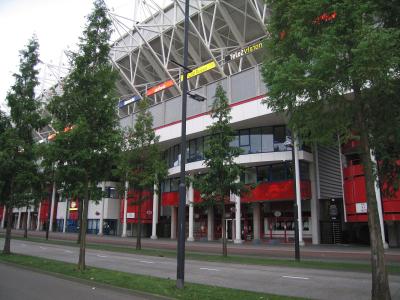 The Philips Stadion in Eindhoven, home of PSV and its museum