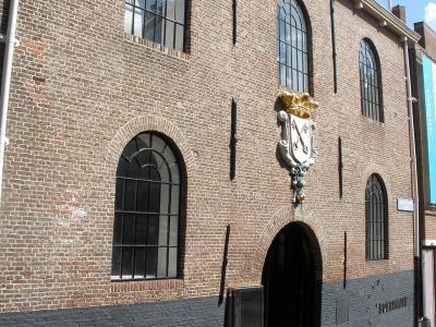 The brick building of Rijksmuseum Boerhaave in Leiden
