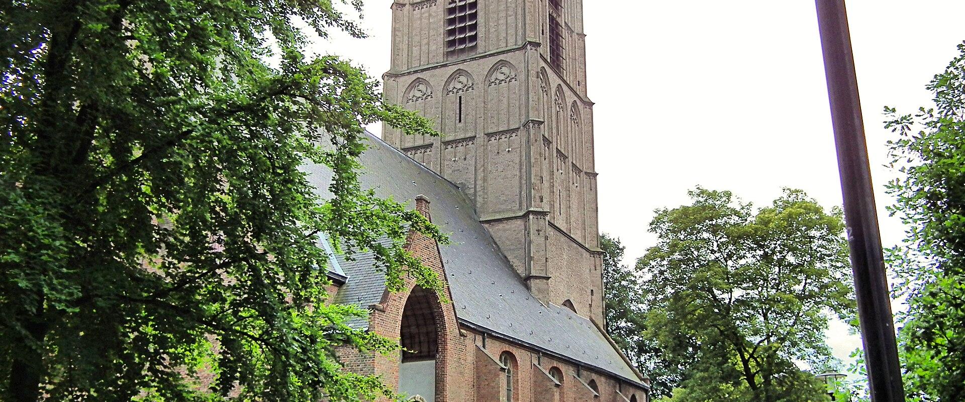 Sint-Maartenskerk, the Grote Kerk of Tiel, with its brick tower