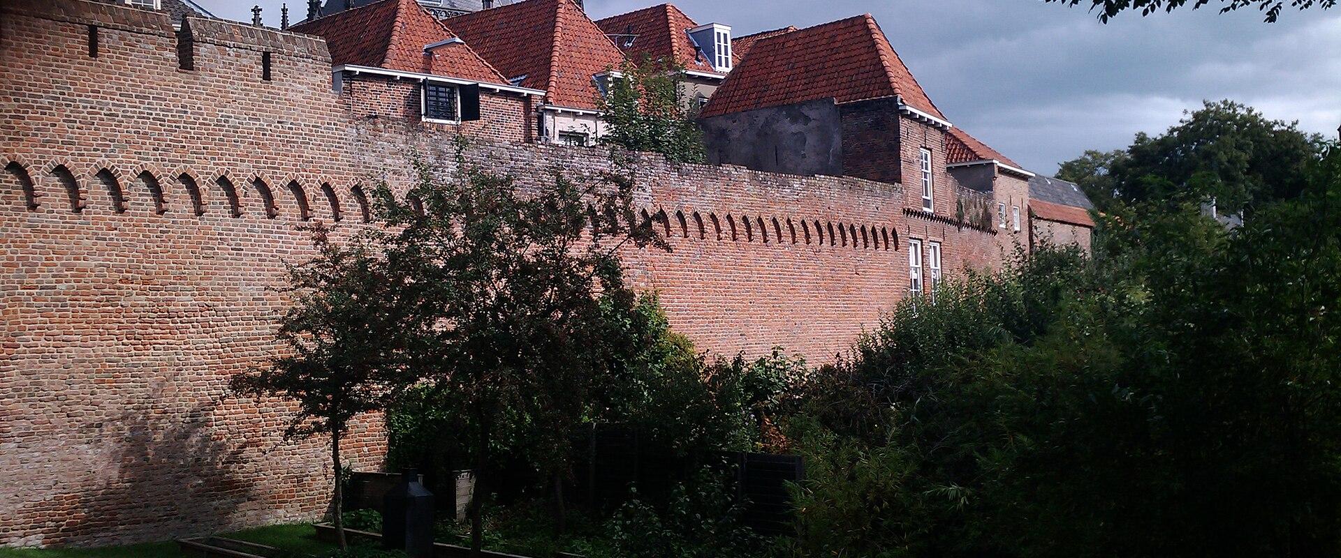 The medieval city walls of Zutphen