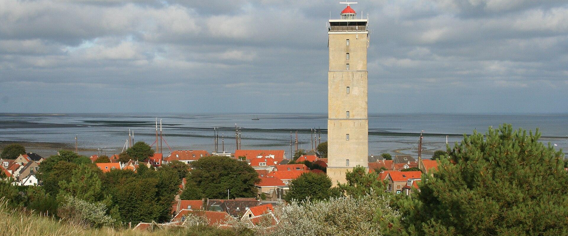 The Brandaris lighthouse above the village of West-Terschelling