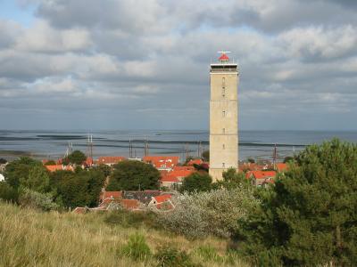 The Brandaris lighthouse above the village of West-Terschelling