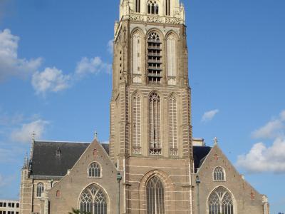 The tower of the Sint-Laurenskerk in Rotterdam