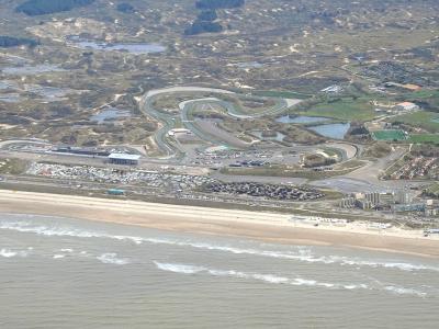 Circuit Zandvoort among the dunes beside the North Sea