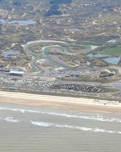 Circuit Zandvoort among the dunes beside the North Sea