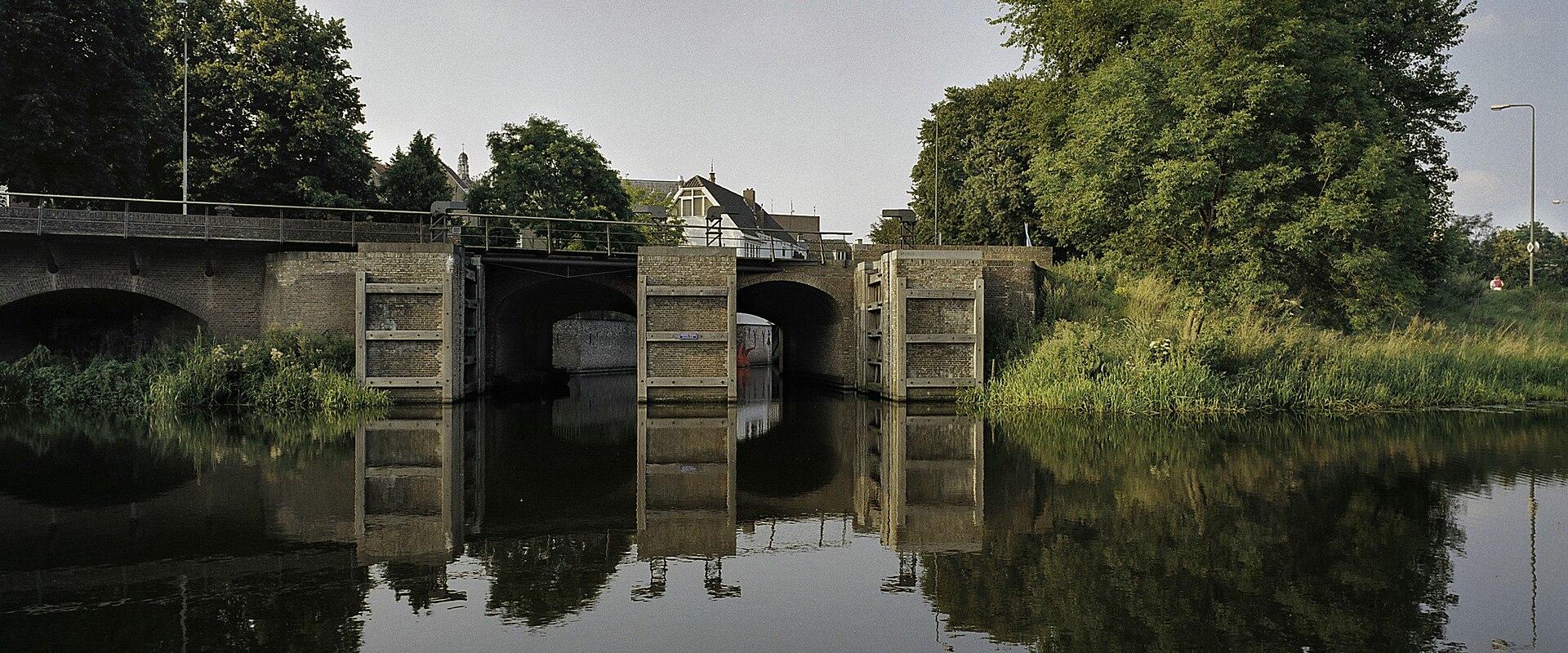 Locks where the Binnendieze enters the old town of ’s-Hertogenbosch