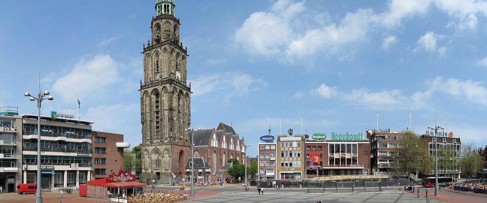 The Grote Markt and the Martinitoren in Groningen
