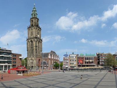 The Grote Markt and the Martinitoren in Groningen