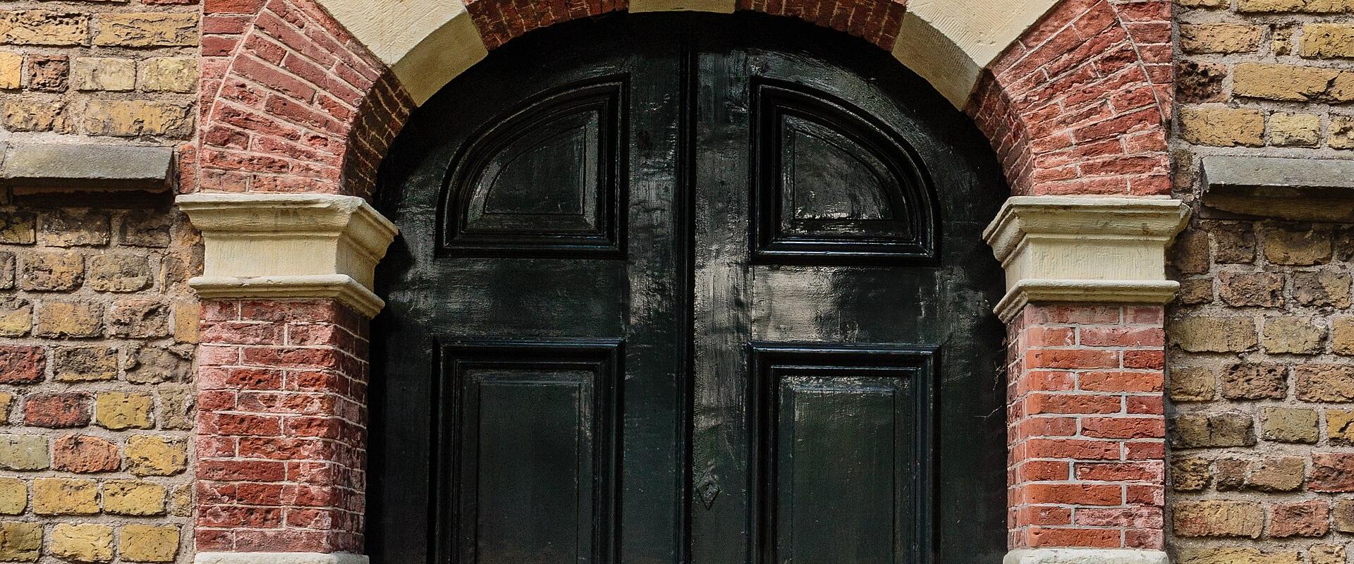A carved portal of the Martinikerk in Franeker