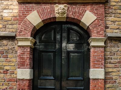 A carved portal of the Martinikerk in Franeker