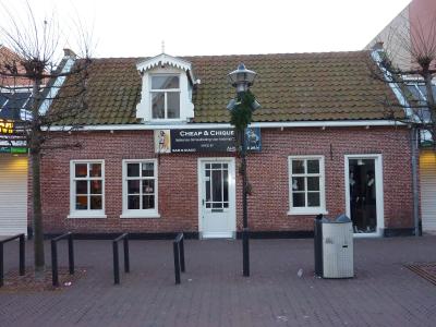 Traditional brick houses in the centre of Noordwijk