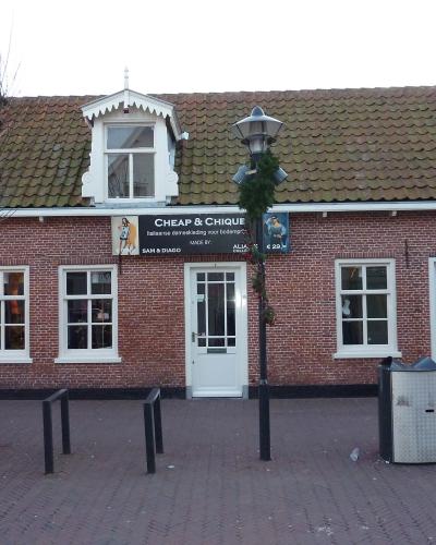 Traditional brick houses in the centre of Noordwijk