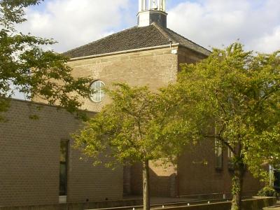 The Protestant church of Huissen seen from the Raadhuisplein