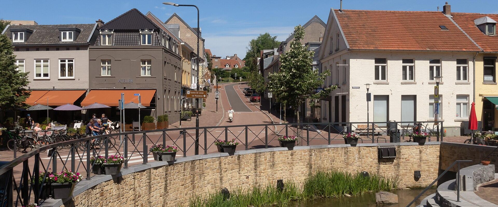 Houses along the Gulp stream in Gulpen, South Limburg