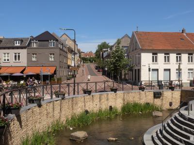 Houses along the Gulp stream in Gulpen, South Limburg