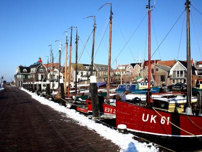 Fishing boats in Urk harbour
